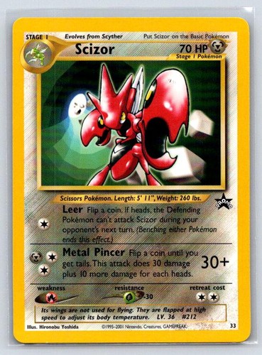 Scizor 33 Promo Wizards Black Star Promos Pokemon Near Mint