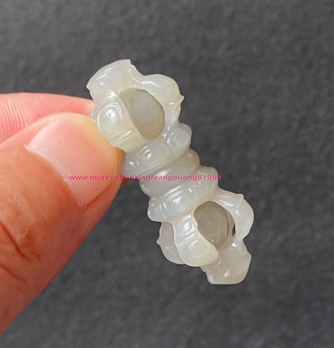 Unisex Hotan Jade Vajra Colgante Natural Hotan Jade Vajra Collar Colgante Y071 - Imagen 60 de 97