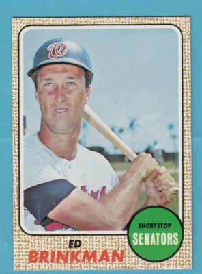 1968 Topps # 49 Ed Brinkmann - Senators -- Box 713-693