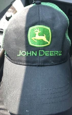 John Deere Licensed Black and Green Soft Mesh Hat / Cap