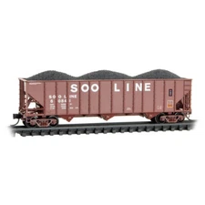 Soo Line 100-Ton 3-Bay Coal Hopper w/load Micro-Trains MTL#108 00 560 N SCALE