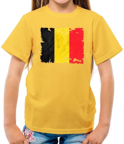 Belgique Grunge Style Drapeau