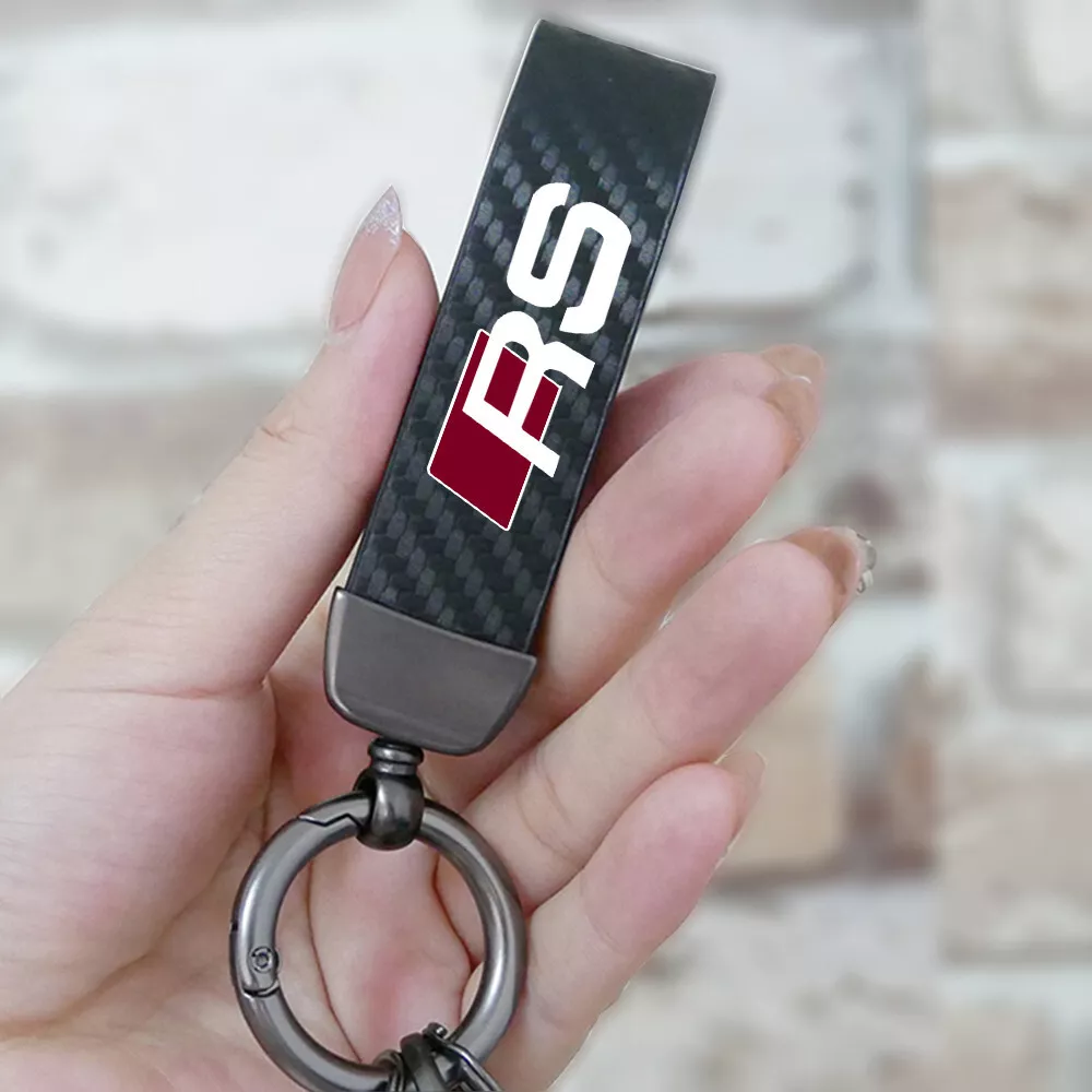 Audi carbon fiber best sale keychain
