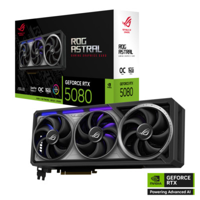 ASUS ROG Astral GeForce RTX 5080 16GB GDDR7 OC GAMING Edition In hand