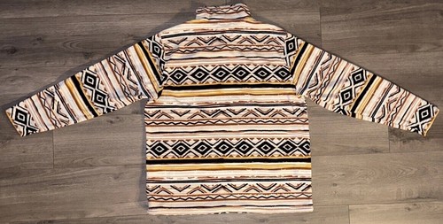 No Boundaries Multicolor Aztec 1/2 Zip Pullover Fleece Jacket Men’s XL Sweater - Picture 13 of 17