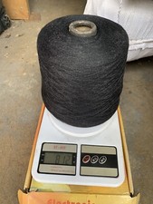 30 wool 70 cotton blend yarn cone in charcoal Q