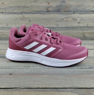 adidas Galaxy 5 Women's Lightweight Running Shoes Trace Maroon White NIB