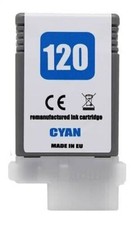 CARTOUCHE PFI-120C CYAN 2886C001 PIGMENTÉE COMPATIBLE POUR CANON imagePROGRAF