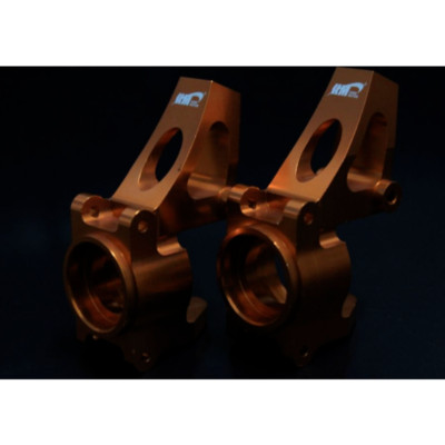 Legierung Vorderradnaben Träger satz Orange für 1/5 HPI BAJA 5B RC CAR Teile