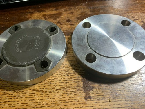Lot of 2 VIRAJ 1-1/2" 150 LB BLRF BLIND FLANGE B16 A/SA182, F304/304L STAINLESS