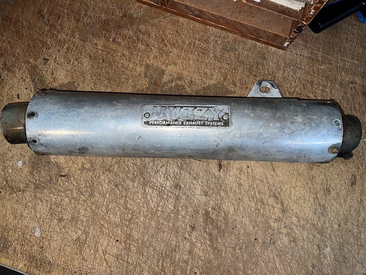 Used Muzzy Muffler For Vintage Four Into One Sport Bike Exhaust | eBay