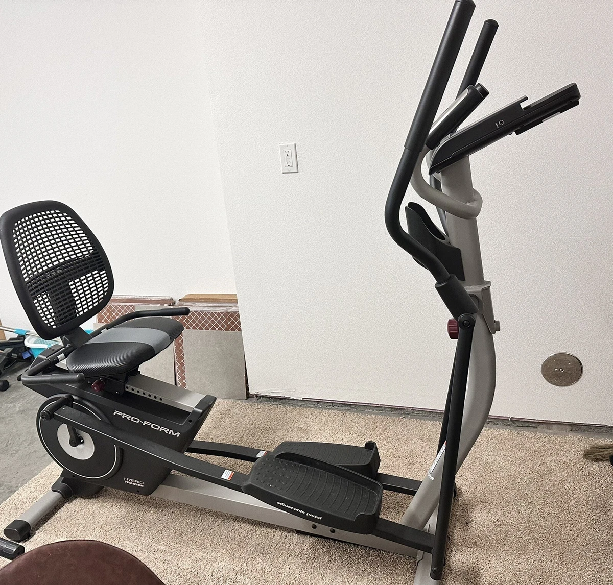 ProForm Hybrid Trainer Elliptical Recumbent Bike With 15”, 42 OFF