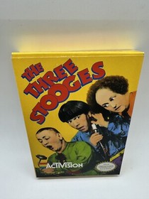 The Three Stooges (Nintendo) nes Complete CIB rare Near Mint!