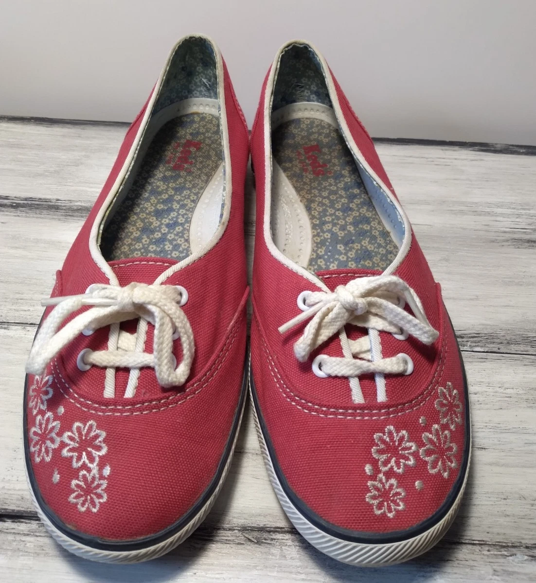 Red keds slip on sale