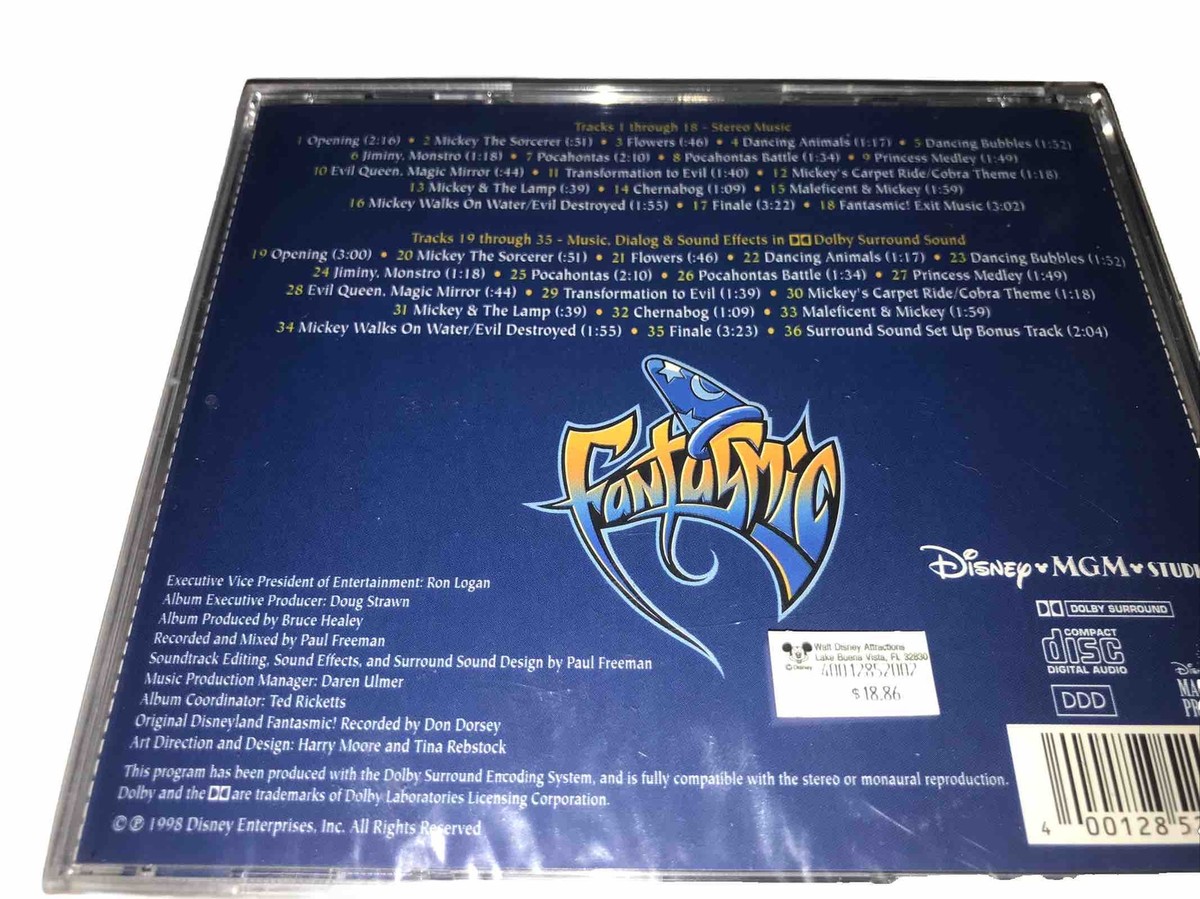 New Sealed Walt Disney MGM Studios FANTASMIC CD Nighttime