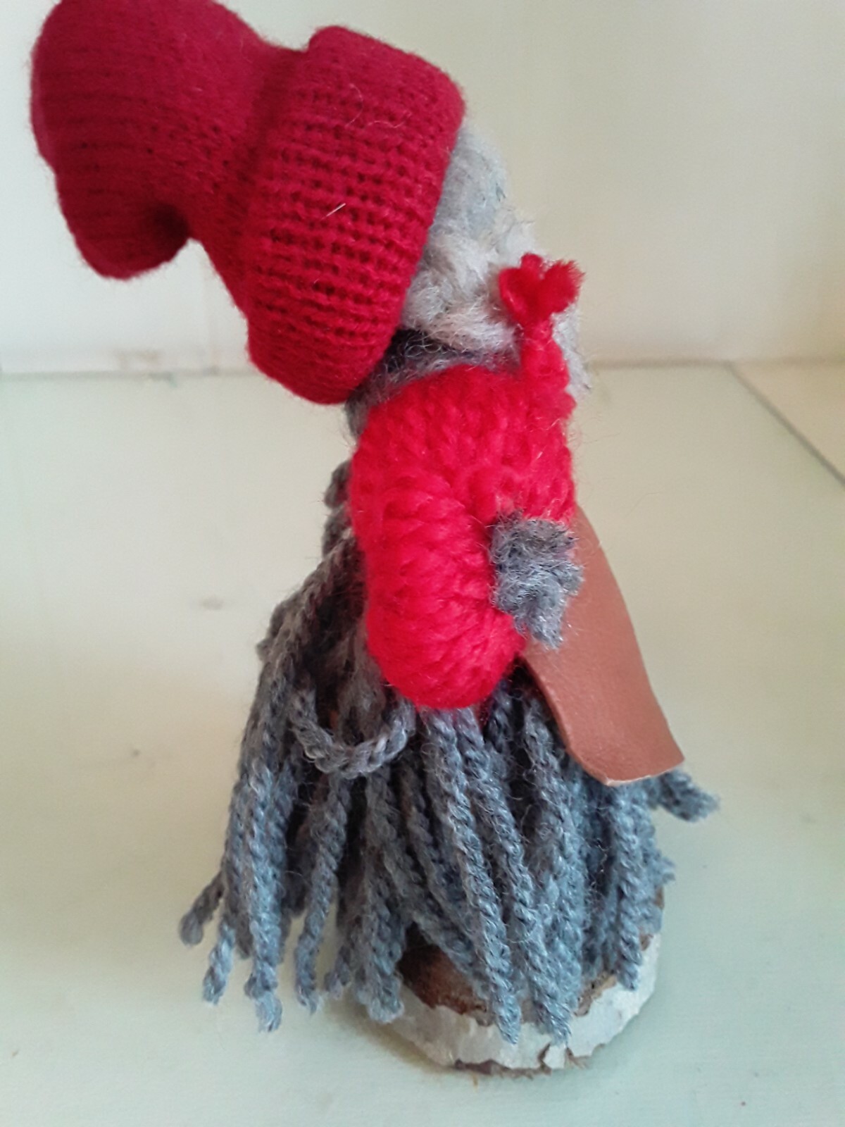 Vtg Swedish Standing Yarn Dolls Christmas Figurines Red Gray Girl Tomte Sweden eBay