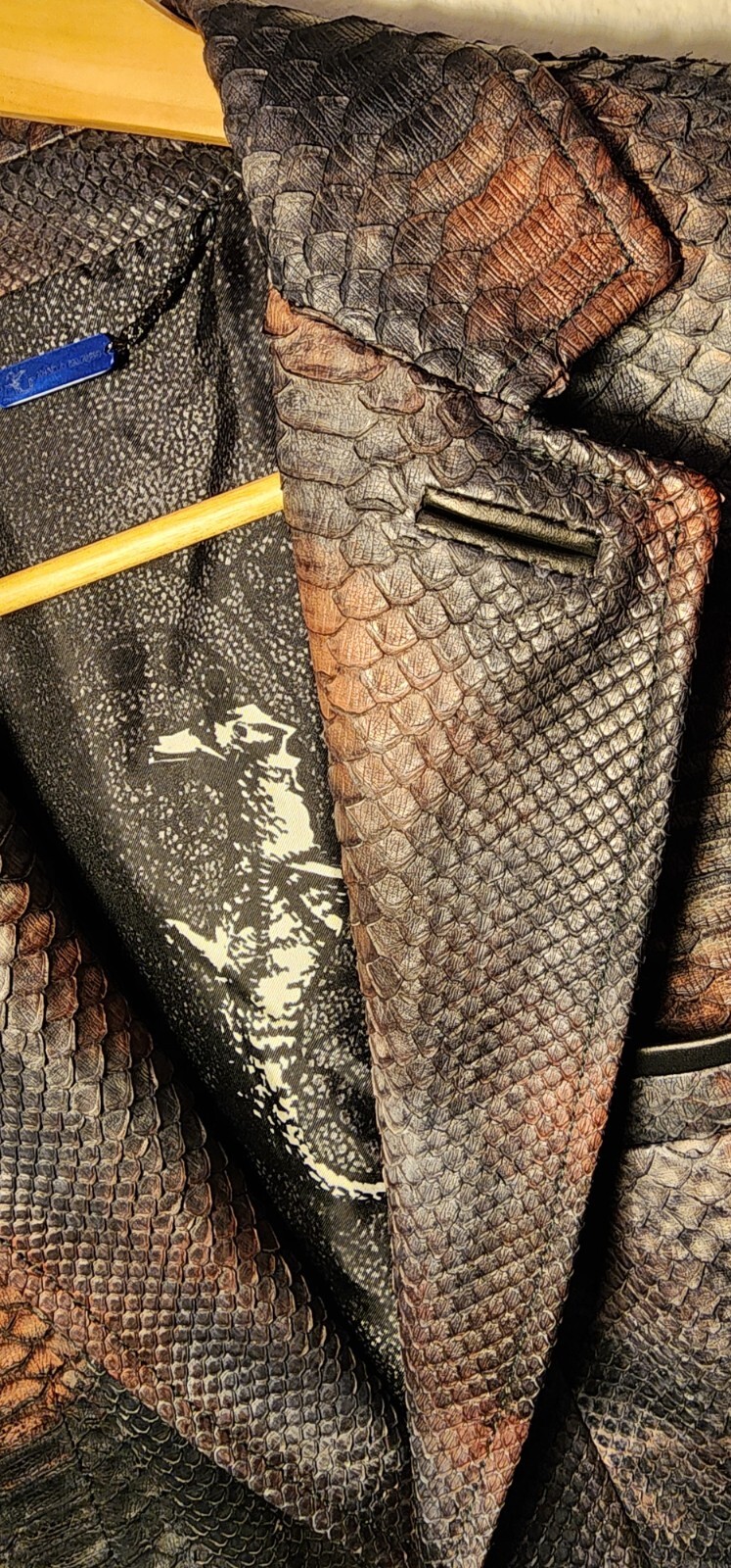 ANGELO GALASSO PYTHON & LAMBSKIN DINNER JACKET SI… - image 23