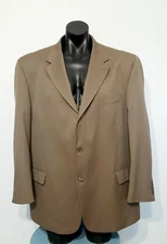 Rimeris Studio Size 50Taupe Brown 100% Wool Blazer Jacket Italian Design