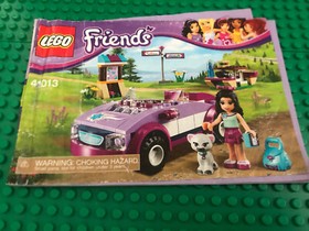 LEGO FRIENDS: Emma's Sports Car 41013 99% Complete
