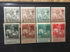 belgique 1911 cob 92 à 99 neuf avec charnière