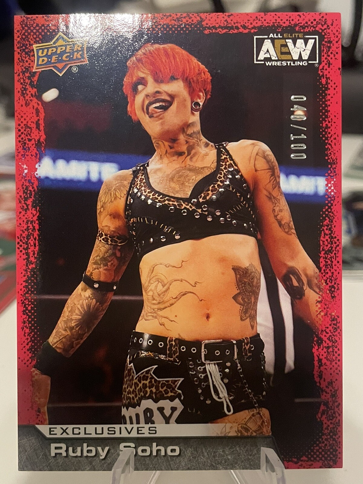 2023 Upper Deck AEW #29 Ruby Soho EXCLUSIVES Red /100