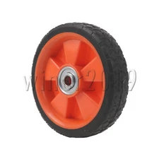 Orange Solid Rubber Replacement Tire for Hand Truck 6" Dia 0.5" Bore Diameter
