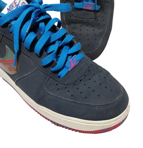Nike Air Force Sneakers Shoes Low Top Size 12 Marble Blue Men's - Picture 2 of 16