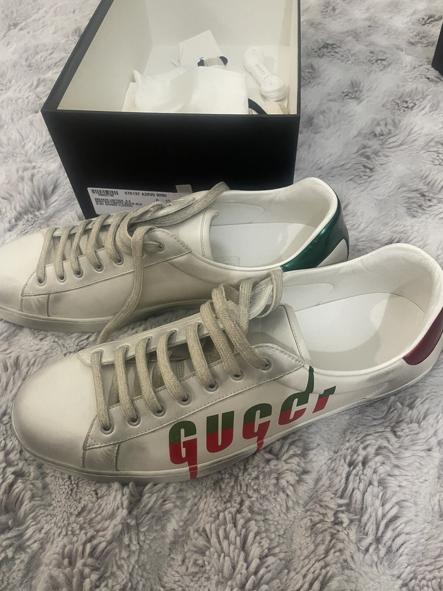 Gucci Distressed Blade Ace Men display picture 1