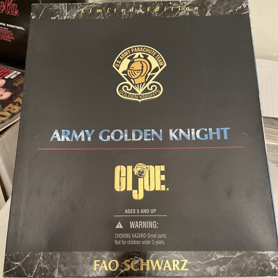GI Joe Limited Edition FAO Schwarz US Parachute Team Army Golden