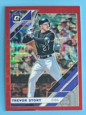 2019 Donruss Optic Trevor Story FOTL Pandora Red Prizm /99 Rockies #185