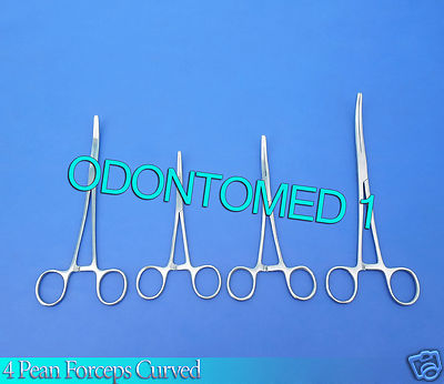4 Rochester Pean Hemostat Forceps 6''+7''+8''+10'' Curved Surgical Instruments