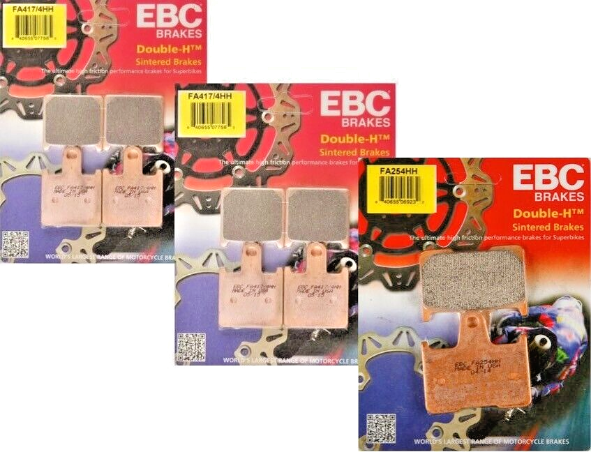 Kawasaki ZX14R Concours 3 SETS EBC HH Front+Rear Brake Pads