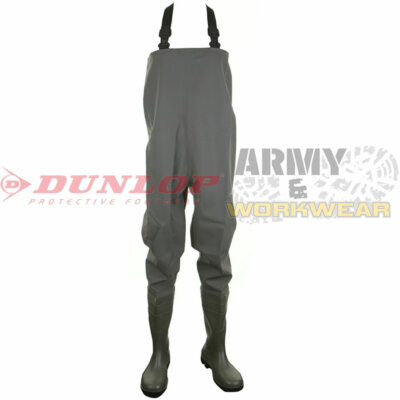 Dunlop Pricemaster PVC Chest Waders Waterproof Non Safety