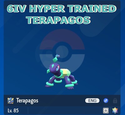 6IV Terapagos Pokemon Scarlet/Violet Indigo Disk DLC