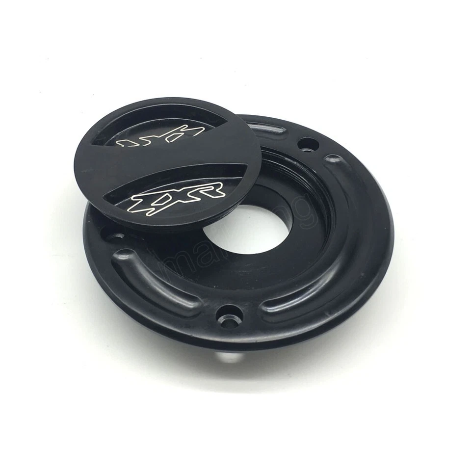 Fit Kawasaki Ninja ZX6R 2000-2008 ZX6RR 2003-2006 Black Keyless Fuel Tank Caps - Image 3 of 4