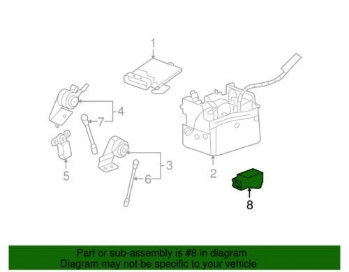 Sensor de guiñada de vehículo genuino GM 2007-2013 Chevrolet Buick Saturn Cadillac 25930324 Foto 2 de 2