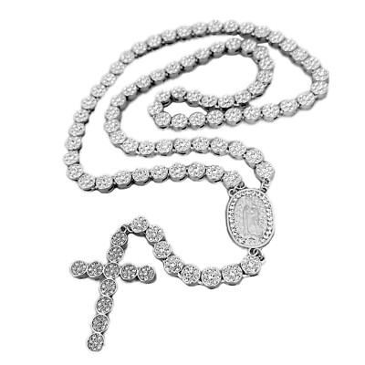 80’s Rosary silver necklace ROSARIO_PLATA_JOSELUIS_46330_1