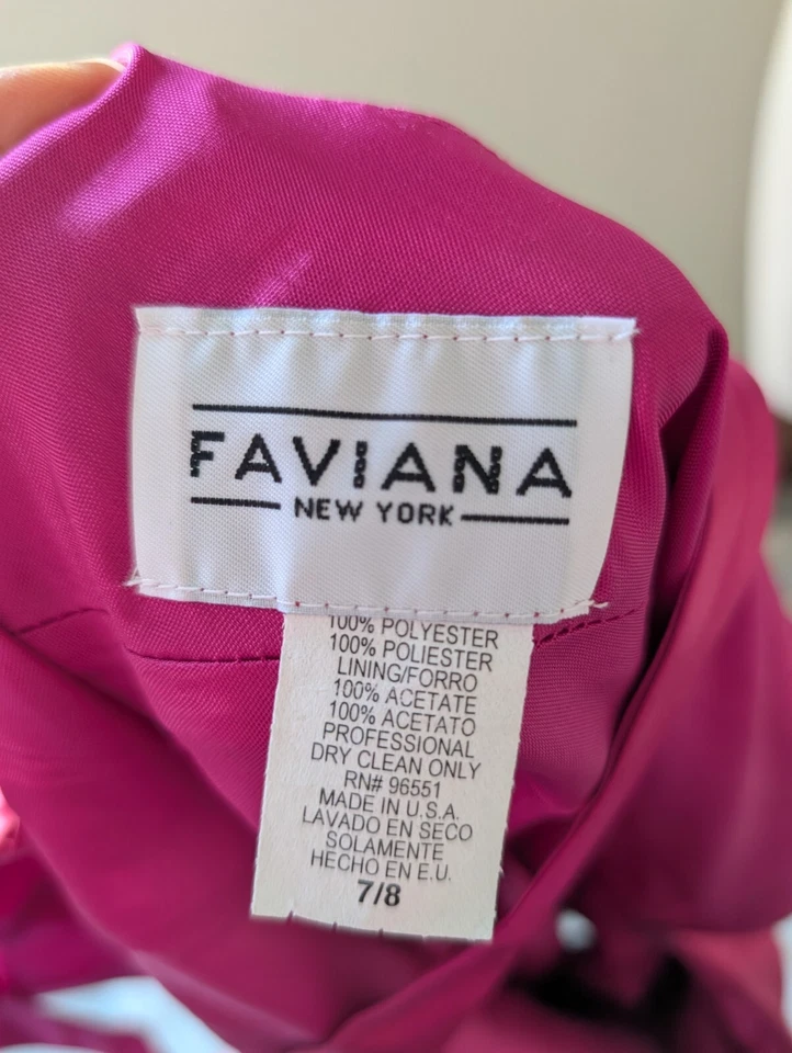 Vintage Satin Fairy Core Slip Dress 4 Tie Magenta Pink Whimsigoth Slinky Y2K 90s - Image 4 of 4