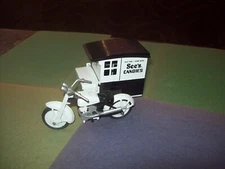 SEE'S CANDIES DIE CAST MOTORCYCLE DELIVERY WITH SIDE CAR