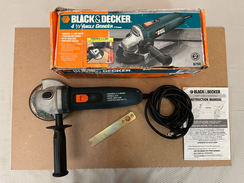 4-1/2" ANGLE GRINDER BLACK & DECKER TOOLS MODEL: 7750