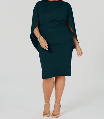 formal plus size cape dress Mac Duggal 93993 Plus Size Formal Dress main image 1