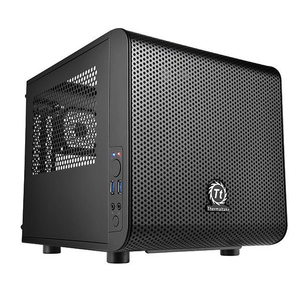 Thermaltake Core V1 Mini-ITX Gaming-Gehuse Schwarz Fenster 200 мм Lfter 10190₽