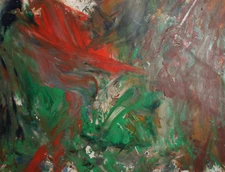 Vintage oil painting abstract