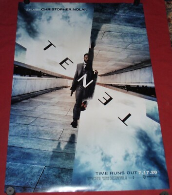 Tenet Movie Poster 27x40 D/S M. Caine  John David Washington  Robert Pattinson 