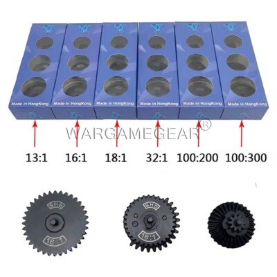 SHS CNC Steel Cut Torque High Speed Original Gear Set for Ver.2/3 AEG Gearbox