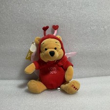 Disney Store Winnie the Pooh Firefly Love Bug Mini 8  Bean Bag 2000 With Tags