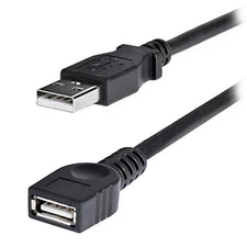 Lot of 6 Startech 6 ft Black USB 2.0 Extension Cable A to A M/F (BH)