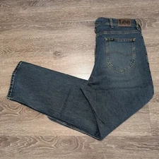 Lee Jeans Men's Size 40x32 Thunder Blue Regular Bootcut Medium Wash Denim Blue