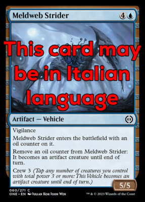 MTG 4x MELDWEB STRIDER EXC - PSYCHORETE RAMINGO 60 - ONE - MAGIC