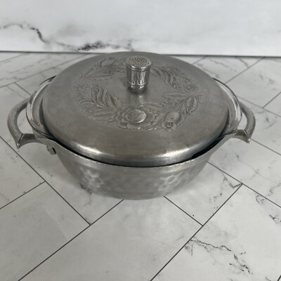 Vintage EverLast  Aluminum  Casserole Server Pan With Pyrex Glass Dish